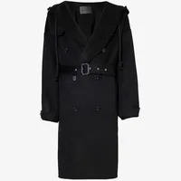 Selfridges Men's Black Double-Breasted Coats