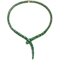Genevive Jewelry Women's Emerald Necklaces