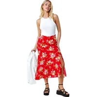 Secret Sales Women's Red Midi Skirts