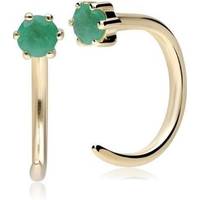 Debenhams Women's Emerald Earrings