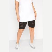 Yours Clothing Women's Ripped Shorts