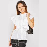 Everything5Pounds Women's White Blouses