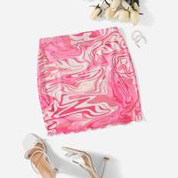SHEIN Women's Pink Mini Skirts