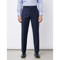 Hawes & Curtis Men's Navy Blue Suit Trousers