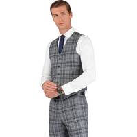 TM Lewin Men's Grey Check Suits