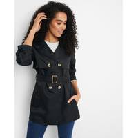 Secret Sales Women's Black Trench Coats