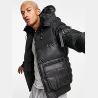 SikSilk Men's Puffer Jackets With Hood