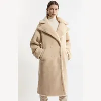 Karen Millen Women's Cream Teddy Coats