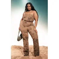 PrettyLittleThing Plus Size Flare Jeans
