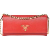 prada tote bolsa red