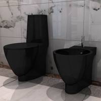 YOUTHUP Black Toilets