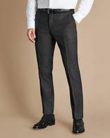 Charles Tyrwhitt Men's Grey Suit Trousers