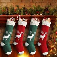 LITZEE Knitted Christmas Stockings