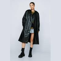 NASTY GAL Women's Black Trench Coats