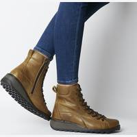 OFFICE Shoes Women's Knee High Lace Up Boots