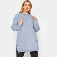 Yours Clothing Women's Blue Hoodies
