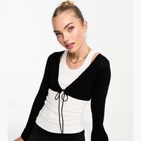 ASOS DESIGN Women's Tie Front Cardigans