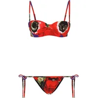 FARFETCH Dolce and Gabbana Women's Red Bikini Sets