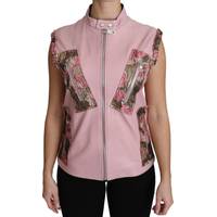 Spartoo Women's Pink Leather Jackets