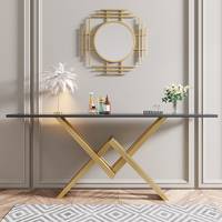 Homary Black Console Tables