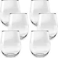 B&Q Stemless Wine Glasses