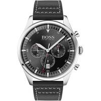Hugo Boss Mens Chronograph Watches With Leather Strap