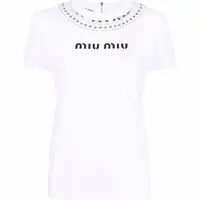 Miu Miu Women's White T-shirts
