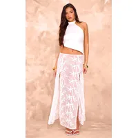 PrettyLittleThing Women's White Maxi Skirts