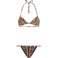 Dolce and Gabbana Women's Leopard Print Bikini