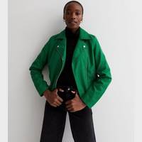New Look Women's Green Leather Jackets