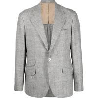 FARFETCH Men's Grey Check Suits