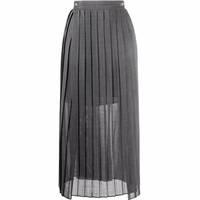 FARFETCH Women's Grey Pleated Skirts