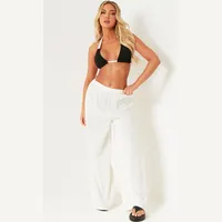 Missy Empire Women's White Trousers