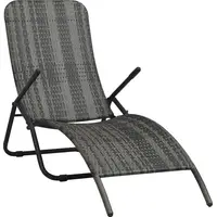 ManoMano Grey Rattan Sun Loungers