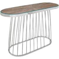 Ivy Bronx Glass Console Tables