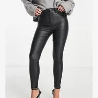 ASOS Bershka Women's Petite Leather Trousers