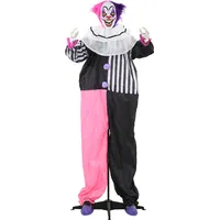 HOMCOM Halloween Clown & Witch Decorations