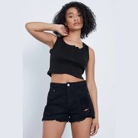 I Saw It First Women's Button Front Crop Tops