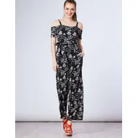 Blue Vanilla Cold Shoulder Jumpsuits for Women