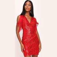 I Saw It First Women's Red Sequin Dresses