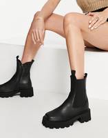 Public Desire Women's Black Chunky Boots