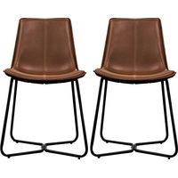 Gallery Direct Brown Leather Armchairs