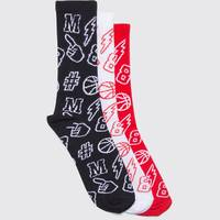 boohooMAN Men's Graphic Socks
