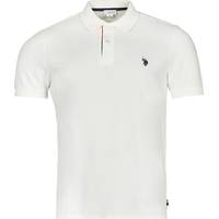 U.S Polo Assn. Men's White Polo Shirts