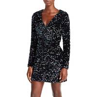 Bloomingdale's Women's Black Sequin Mini Dresses