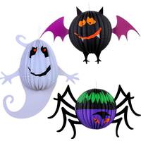 BRIDAY Halloween Spider & Web Decoration