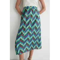 Warehouse Women's Blue Pleated Skirts