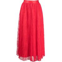 FARFETCH Women's Red Pleated Skirts