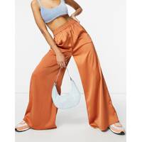 ASOS Women's High Waisted Satin Trousers