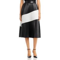 Bloomingdale's Women's Leather Pleated Skirts
